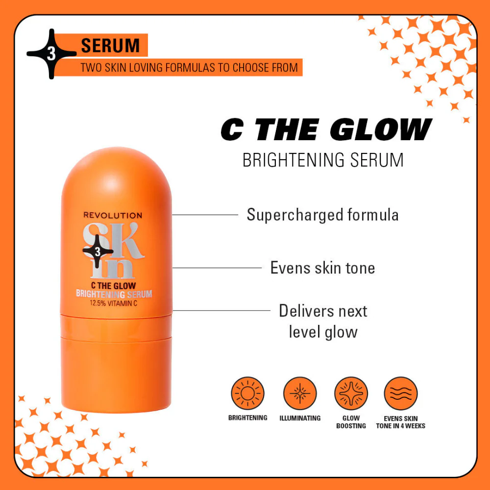 Revolution Skincare C The Glow Vitamin C Brightening Serum 30ml - Image 3