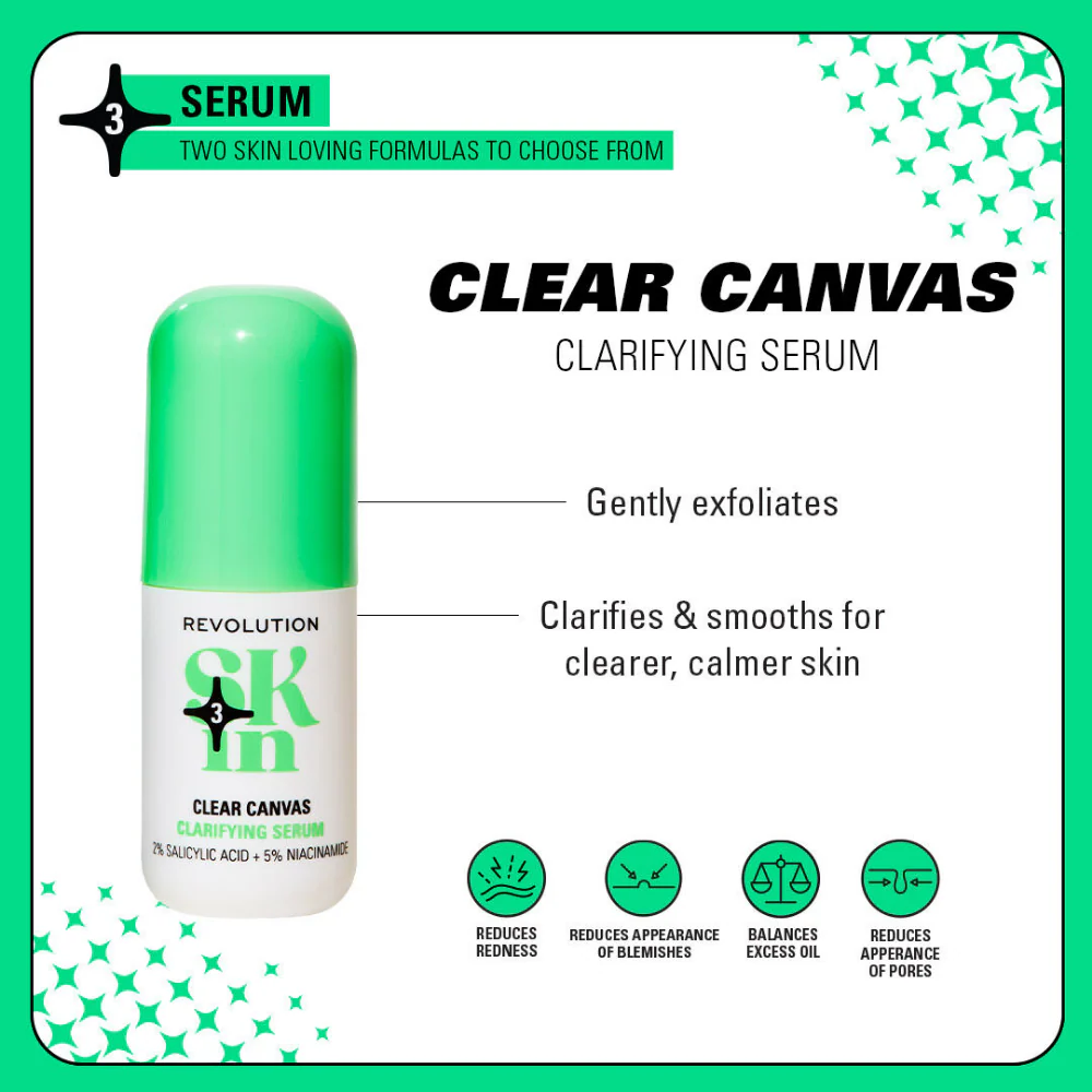 Revolution Skincare Clear Canvas Clarifying Serum 30ml - Image 3
