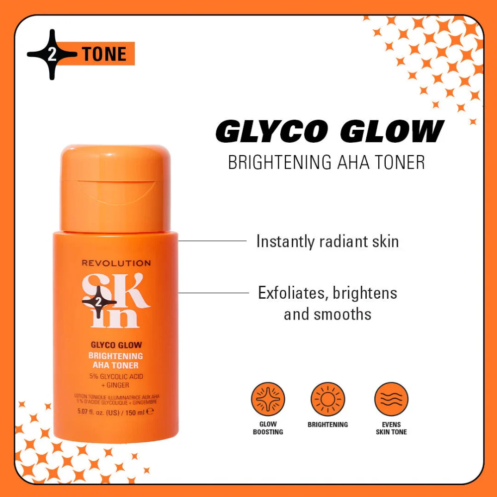 Revolution Skincare Glyco Glow Brightening Toner 150ml - Image 3