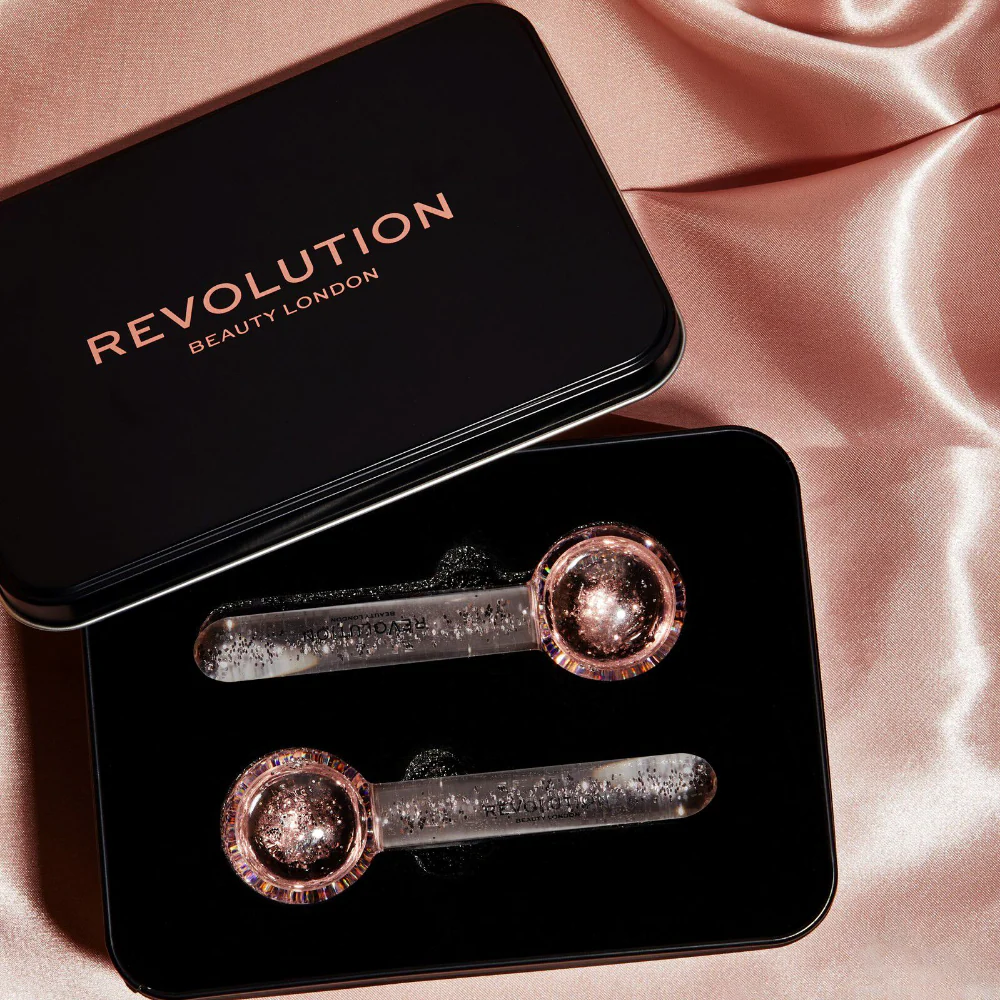 Revolution Skincare Pink Glitter Ice Globes Pack of 2 - Image 3
