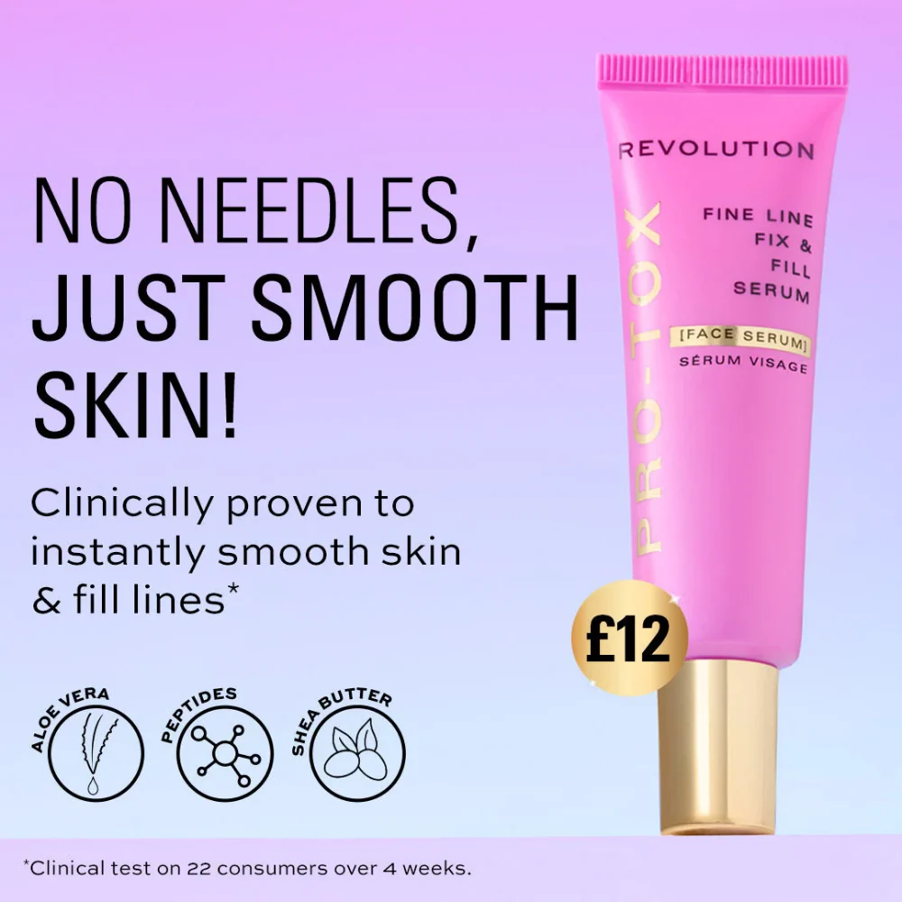Revolution Skincare Pro-Tox Fine Fix & Fill Face Serum 30ml - Image 3