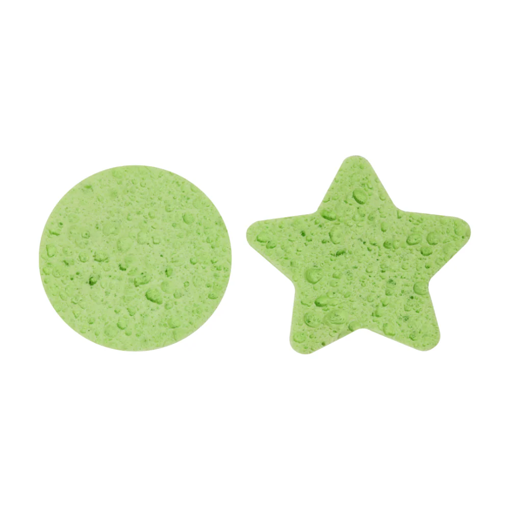 Revolution Skincare Rinse & Rise Compressed Cellulose Facial Sponges Pack of 10 - Image 3