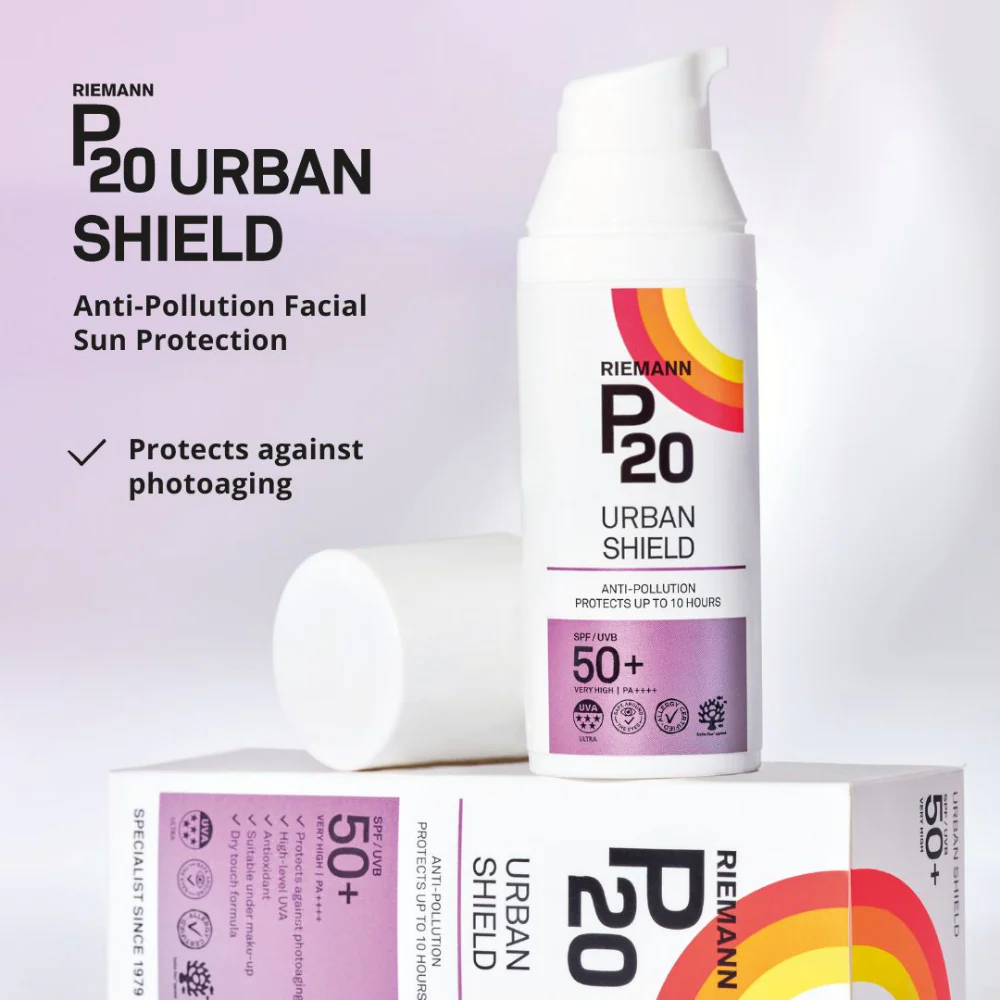Riemann P20 Original Face Urban Shield Sun Cream SPF50+ 50g - Image 4