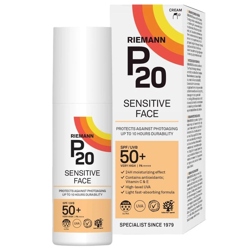 Riemann P20 Sensitive Skin Face Sun Cream SPF50+ 50g - Image 2