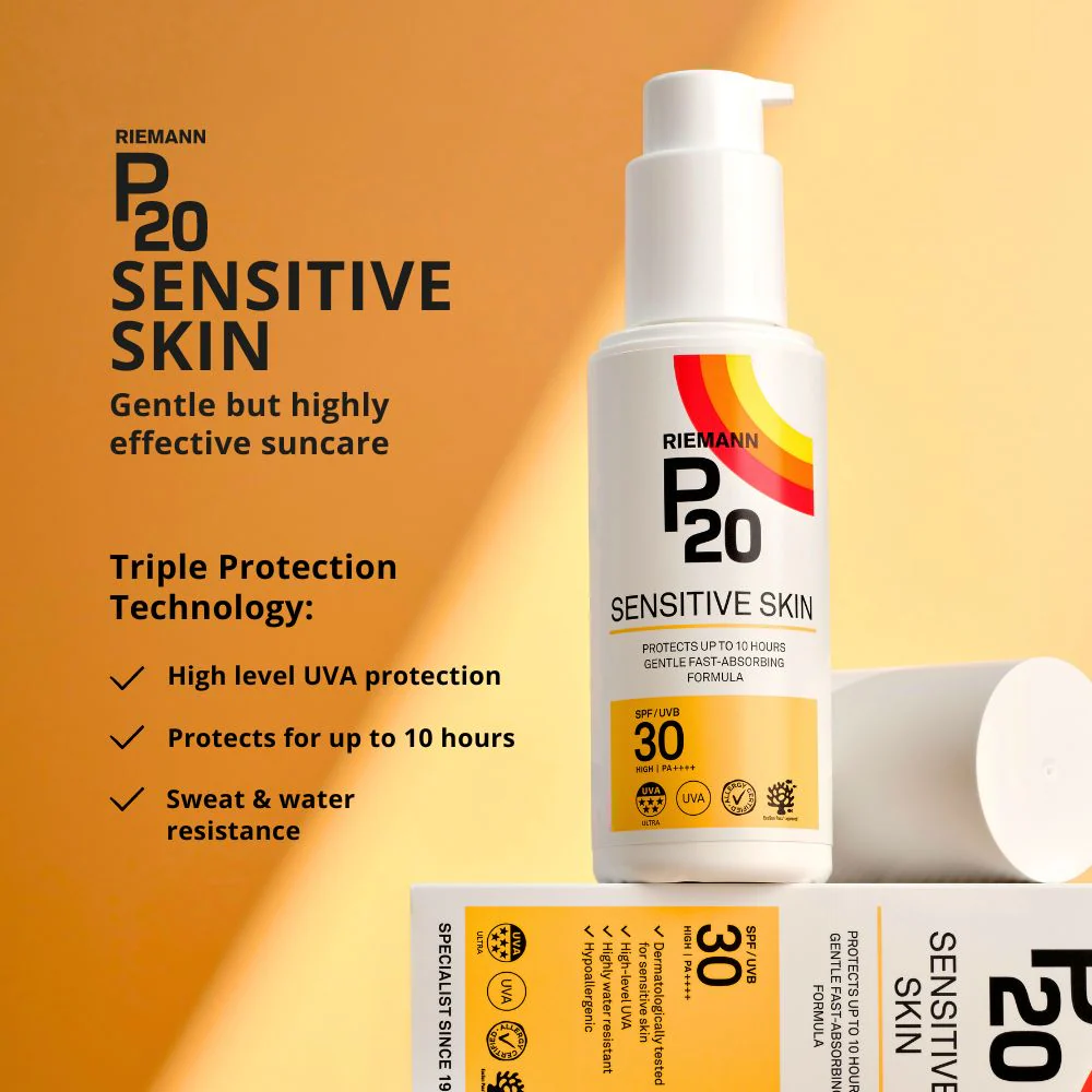 Riemann P20 Sensitive Skin Sun Cream SPF30 200ml - Image 3