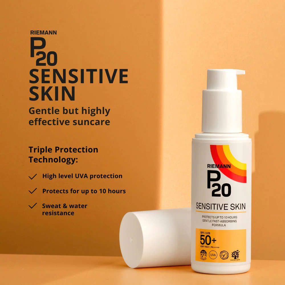 Riemann P20 Sensitive Skin Sun Cream SPF50+ 100ml - Image 3