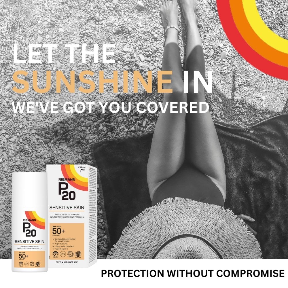Riemann P20 Sensitive Skin Sun Cream SPF50+ 200ml - Image 10