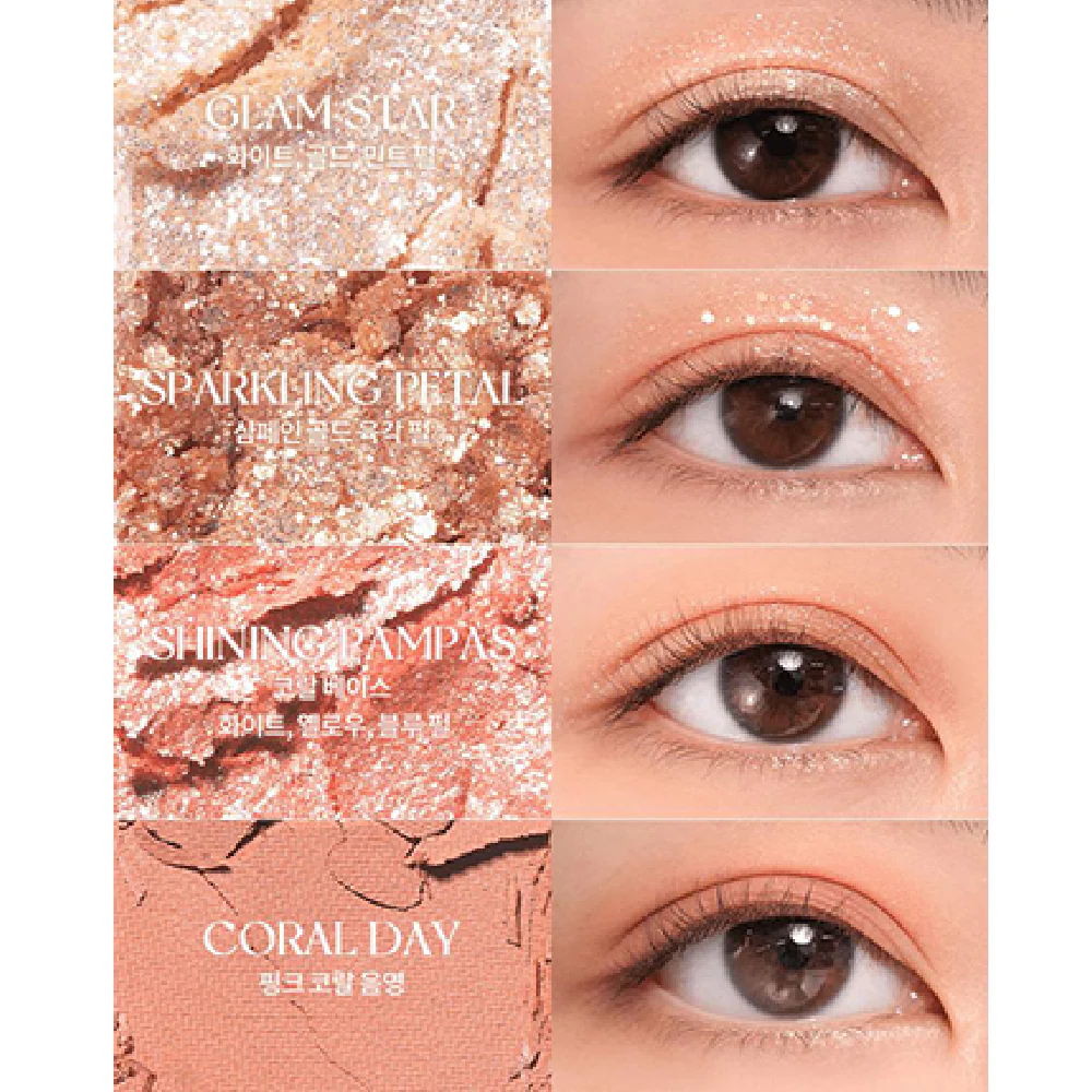 ROM&ND Better Than Palette 01 Pampas Garden 10 Colour Makeup Palette - Image 5