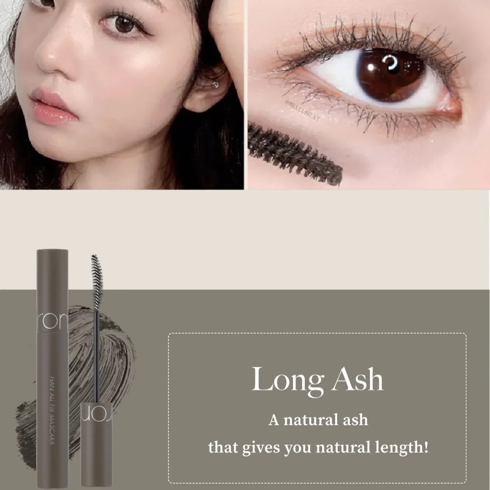 ROM&ND Han All Fix Mascara L02 Long Ash 7g - Image 3