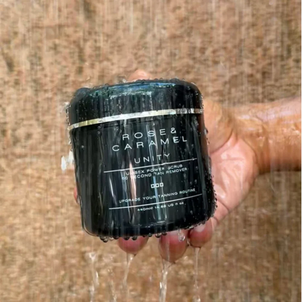 Rose & Caramel Unity Unisex 60 Second Tan Removing Power Scrub 440ml - Image 3
