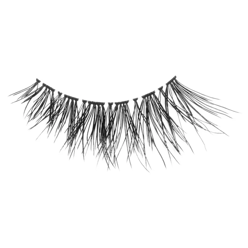 Salon System 3/4 Length Wispy Volume Strip Lashes Black 130 - Image 2