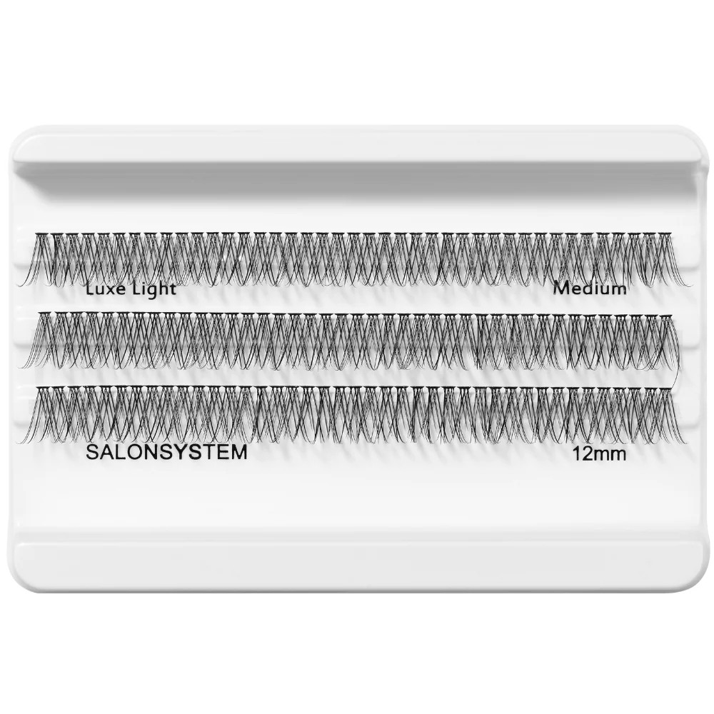 Salon System Individual 3D Luxe Individual Lashes Light Medium Black - Image 2