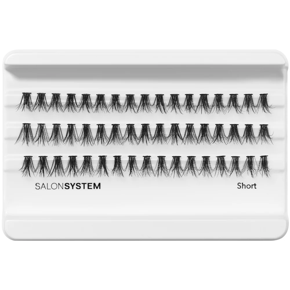 Salon System Individual 3D Luxe Lashes Black Short - Image 2