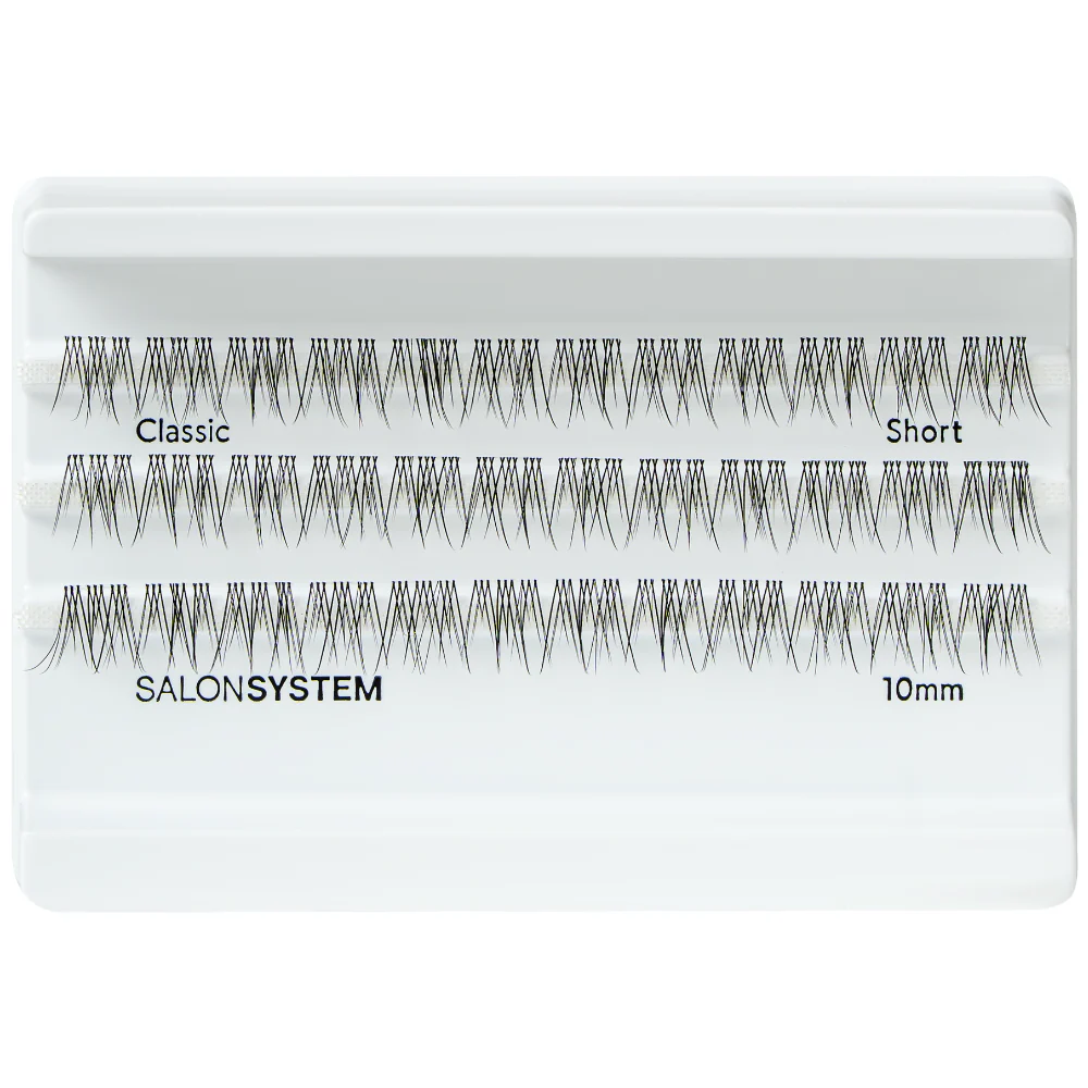 Salon System Individual Lashes Black Classic Short - Image 2