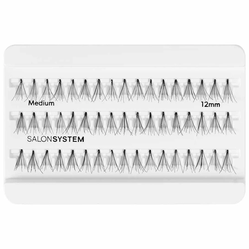 Salon System Individual Lashes Black Medium - Image 2