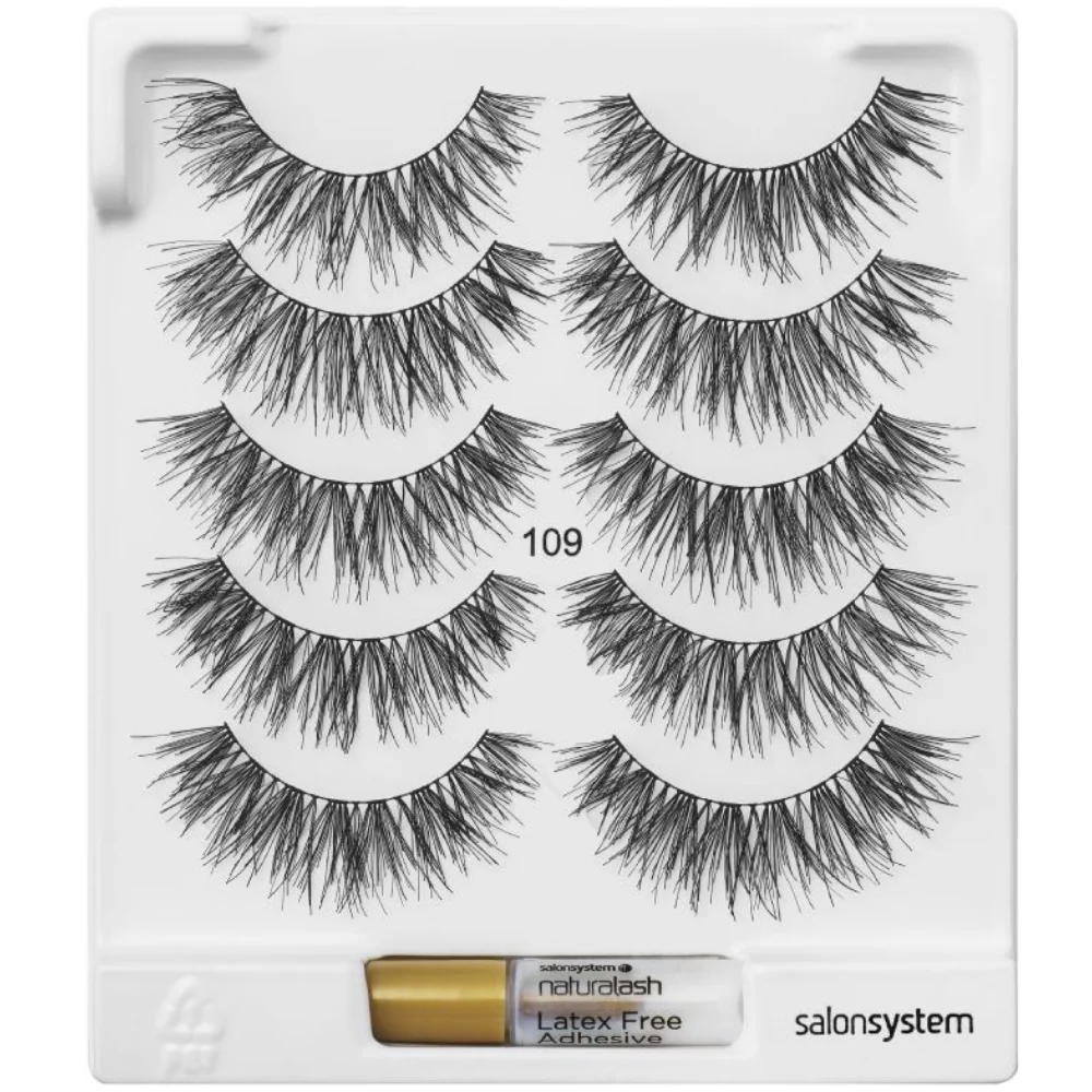 Salon System Naturalash Strip Lashes Black 109 5 Pack - Image 2