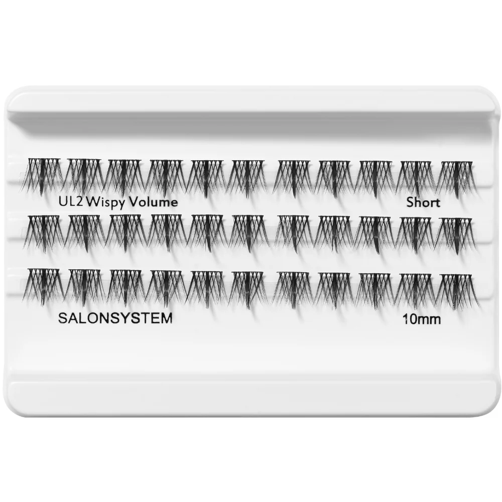 Salon System Underlash UL2 Wispy Volume Short Individual Lashes Black - Image 2