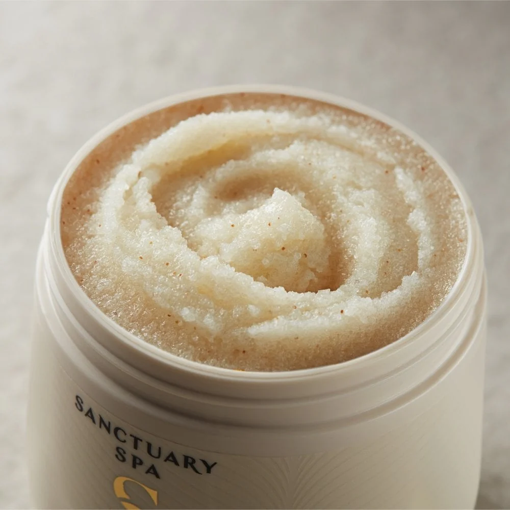 Sanctuary Spa Golden Sandalwood Natural Oils Sand & Salt Scrub 300g - Image 3