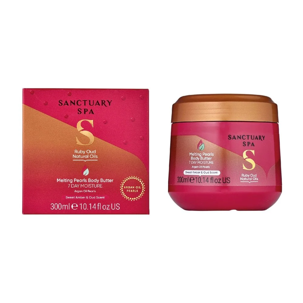 Sanctuary Spa Sweet Almond & Ruby Oud Melting Pearls Body Butter 300ml - Image 7