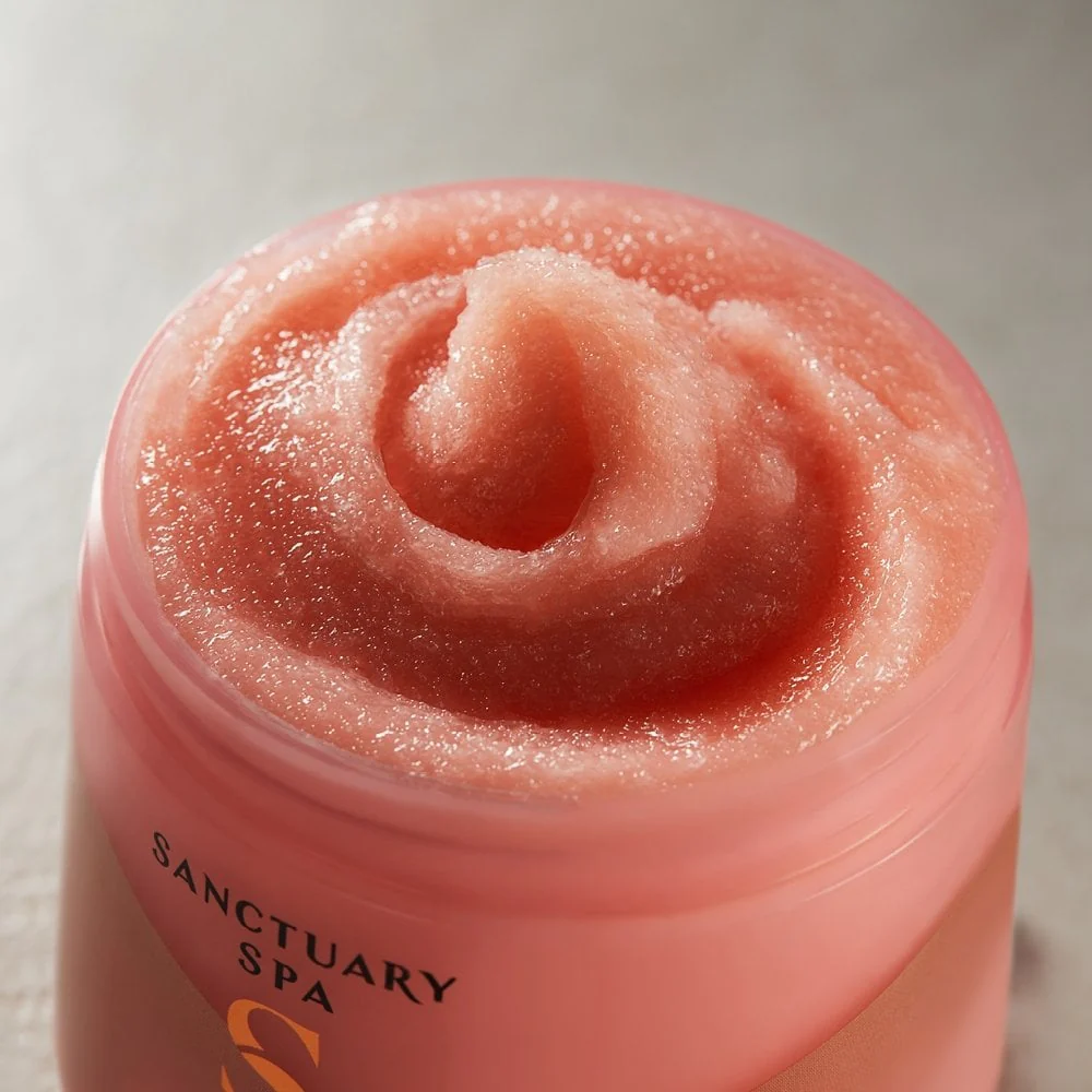 Sanctuary Spa White Lily & Damask Rose Pink Himalayan Salt Scrub 300ml - Image 4