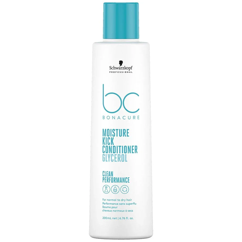 Schwarzkopf Professional BC Bonacure Clean Moisture Kick Shampoo 250ml & Conditioner 200ml Twin - Image 3
