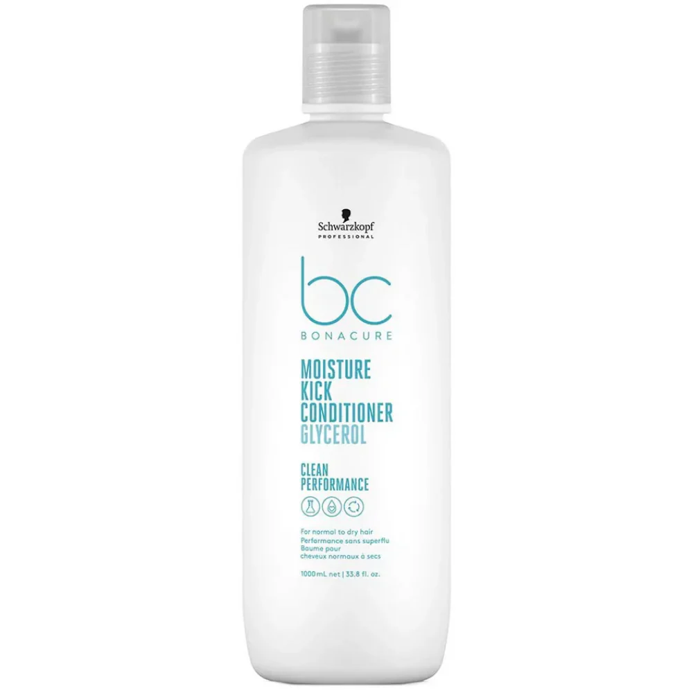 Schwarzkopf Professional BC Bonacure Clean Moisture Kick Shampoo & Conditioner Twin 2 x 1000ml - Image 3