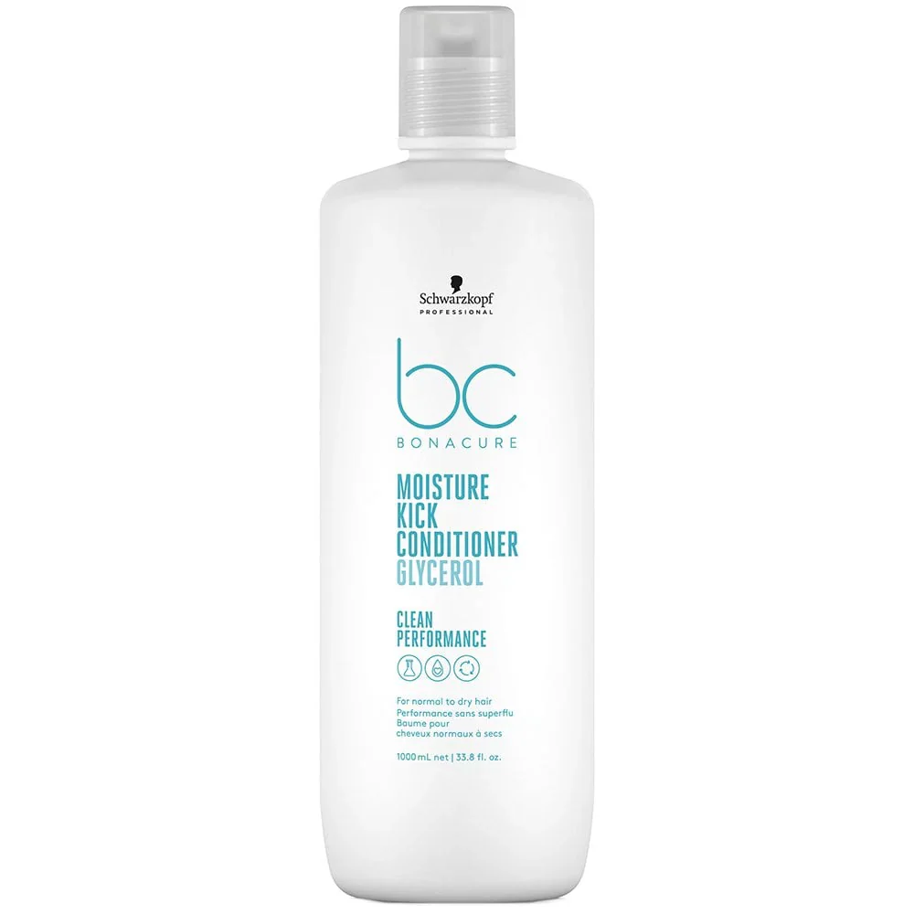 Schwarzkopf Professional BC Bonacure Clean Moisture Kick Shampoo & Conditioner Twin 2 x 1000ml - Image 3