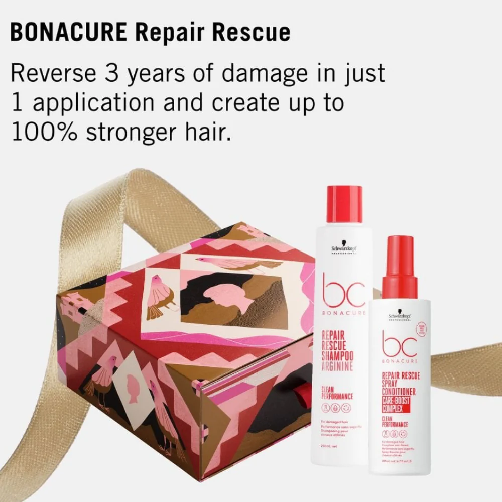 Schwarzkopf Professional BC Bonacure Clean Rescue Repair Christmas Pack - Image 5
