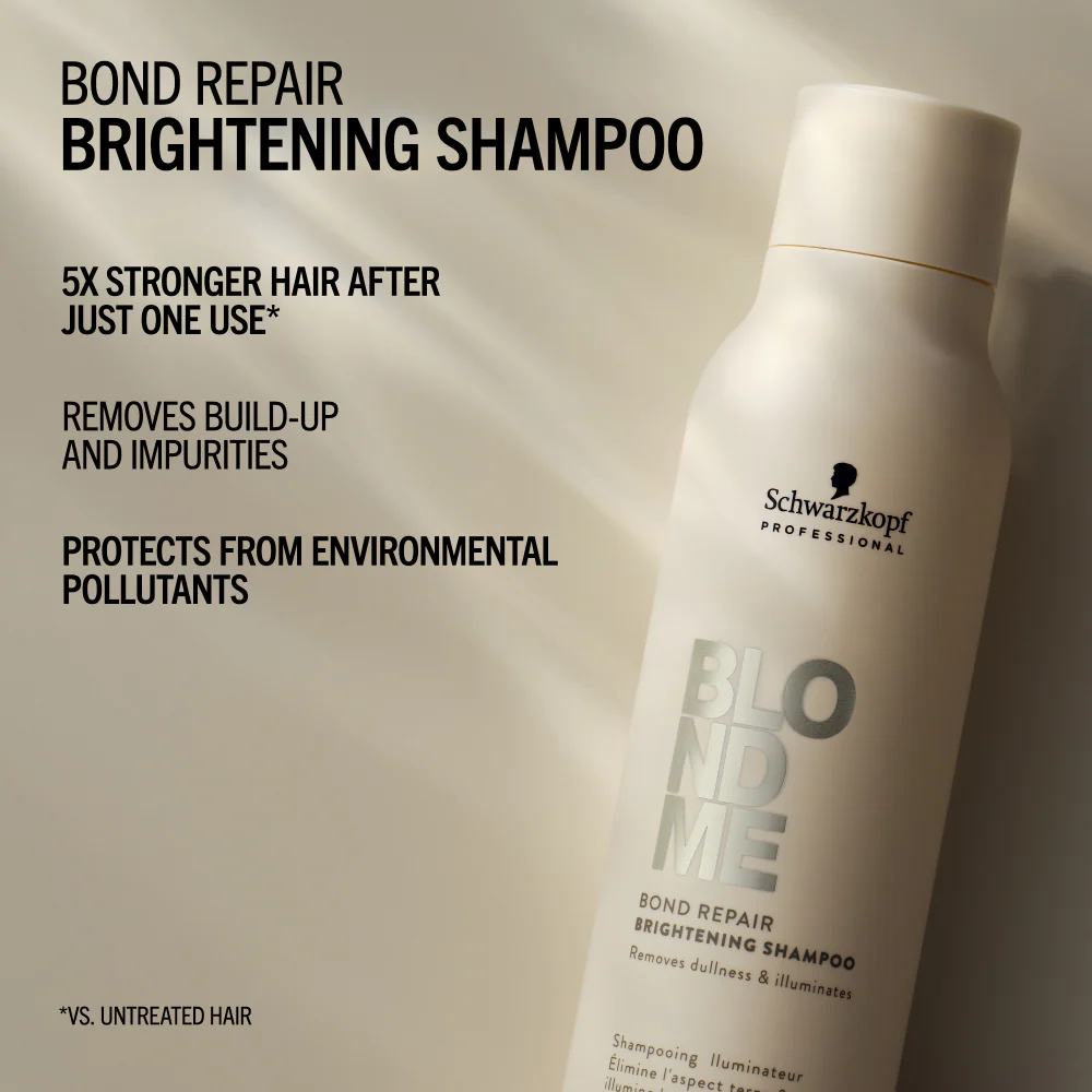 Schwarzkopf Professional BlondMe Bond Repair Brightening Shampoo 1000ml - Image 2