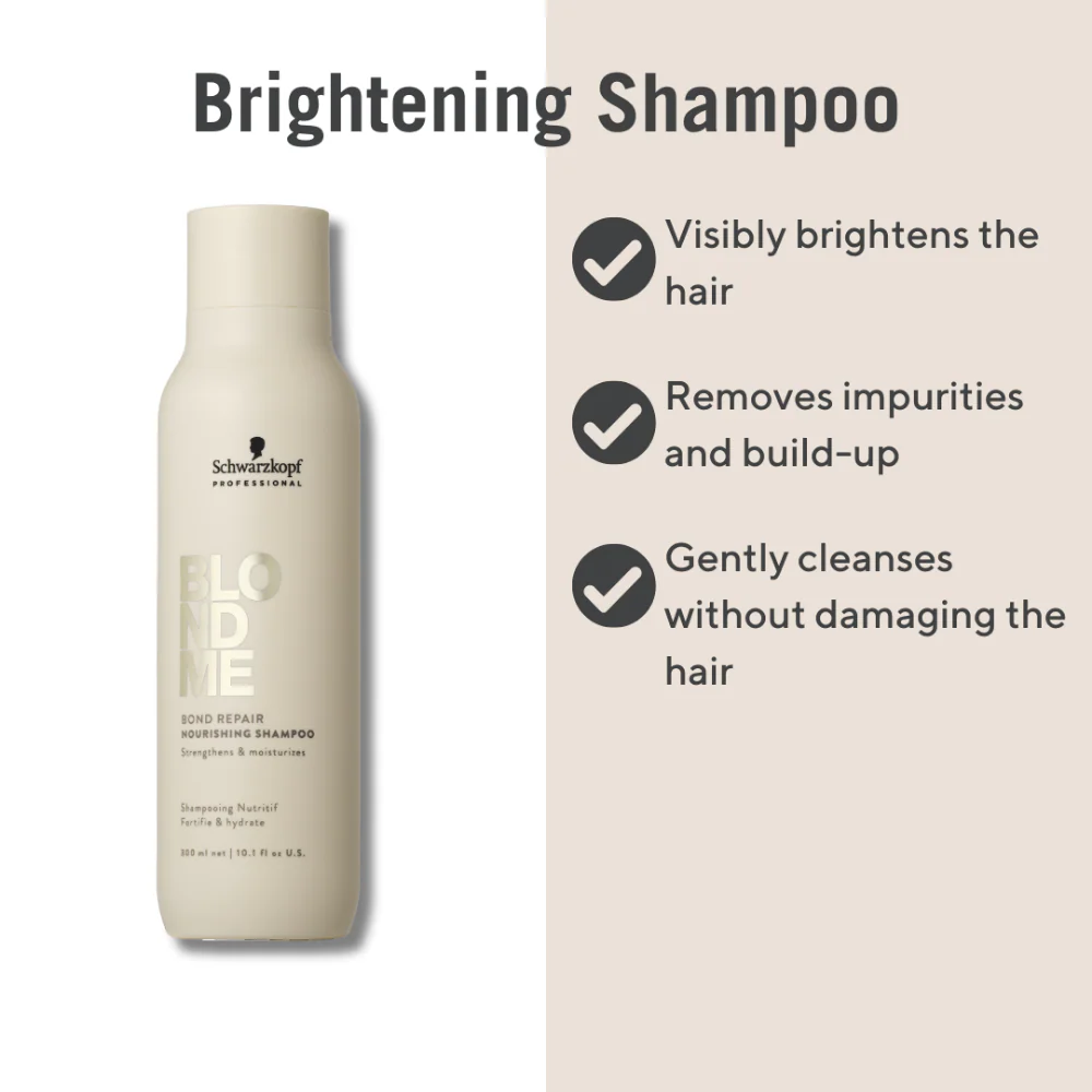 Schwarzkopf Professional BlondMe Bond Repair Nourishing Shampoo 1000ml - Image 3