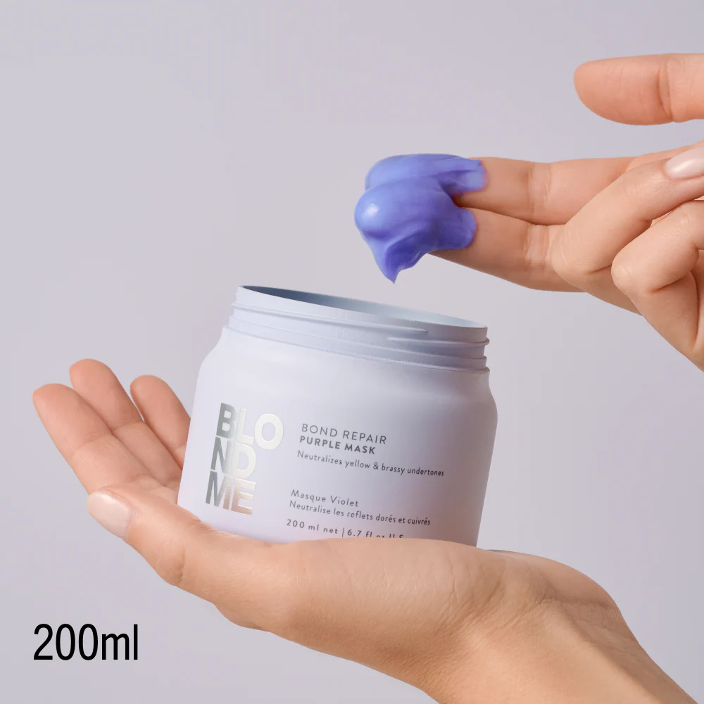Schwarzkopf Professional BlondMe Bond Repair Purple Mask 500ml - Image 6
