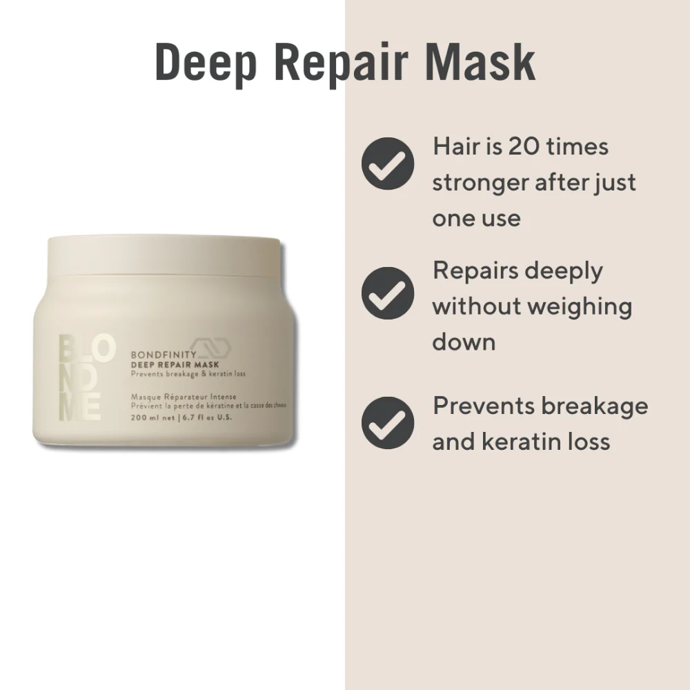 Schwarzkopf Professional BlondMe Bondfinity Deep Repair Mask 200ml - Image 8