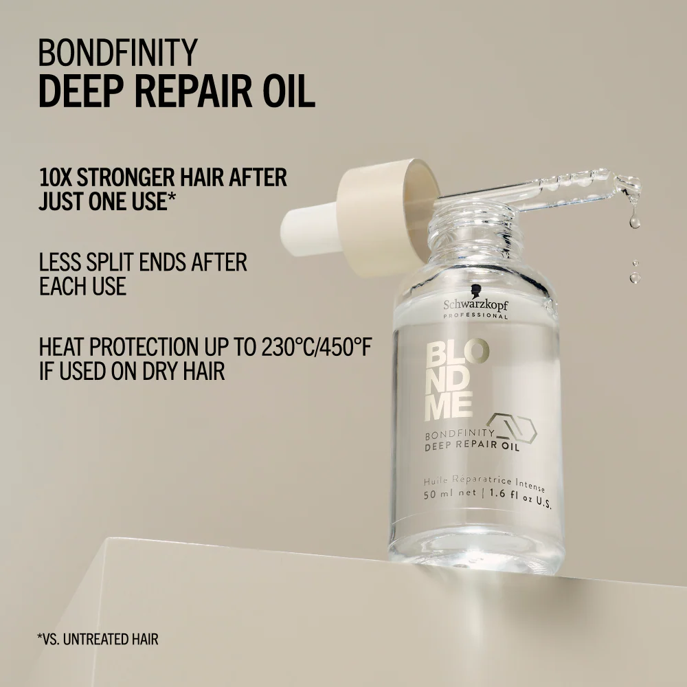 Schwarzkopf Professional BlondMe Bondfinity Deep Repair Oil 50ml - Image 3