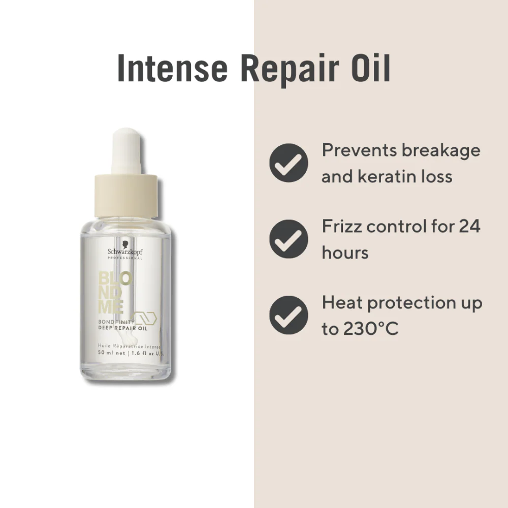 Schwarzkopf Professional BlondMe Bondfinity Deep Repair Oil 50ml - Image 6