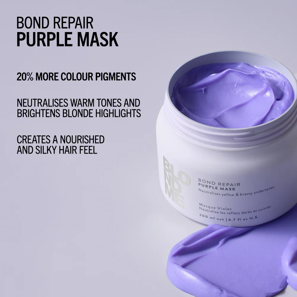 Schwarzkopf Professional BlondMe Cool Blondes Neutralising Mask 200ml - Image 4