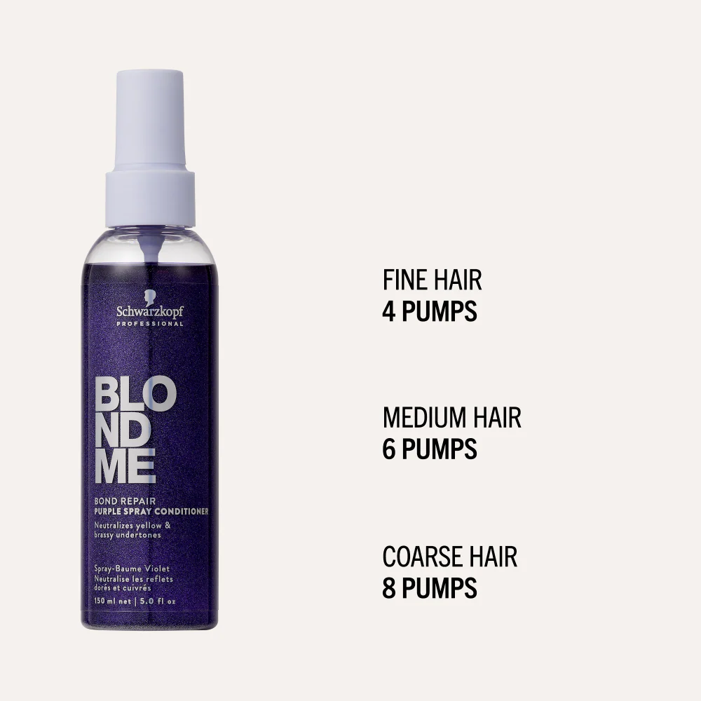 Schwarzkopf Professional BlondMe Cool Blondes Neutralising Spray Conditioner 150ml - Image 5