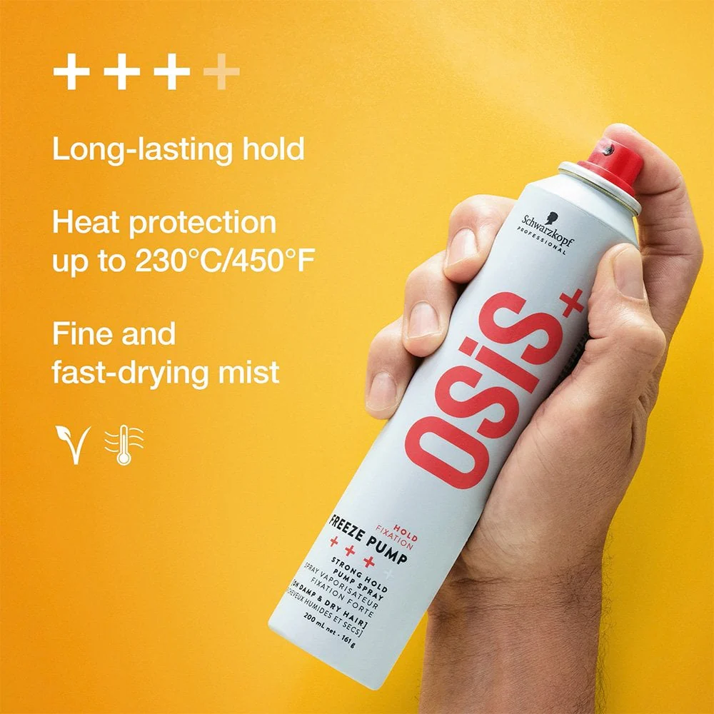 Schwarzkopf Professional OSiS+ Freeze Strong Hold Pump Hairspray 200ml - Image 2
