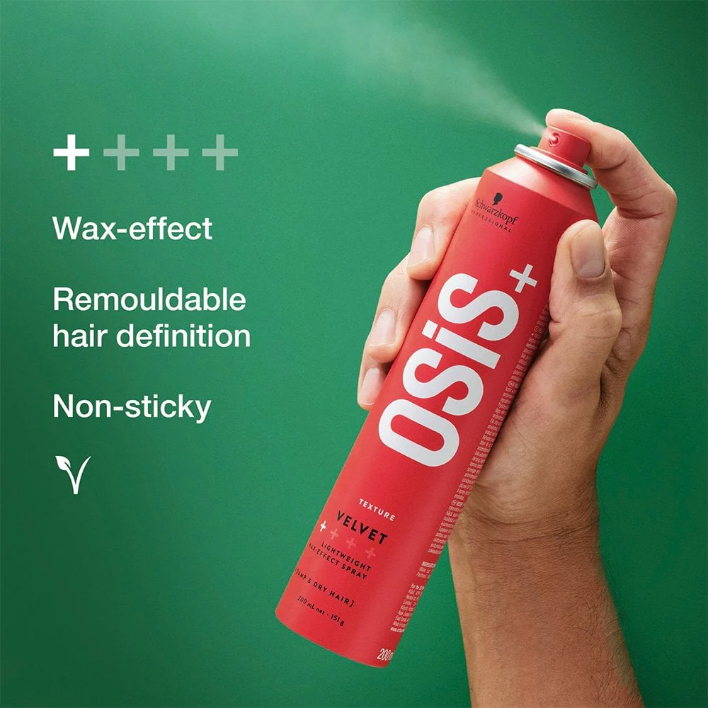 Schwarzkopf Professional OSiS+ Velvet Wax Effect Lighthold Spray 200ml - Image 2