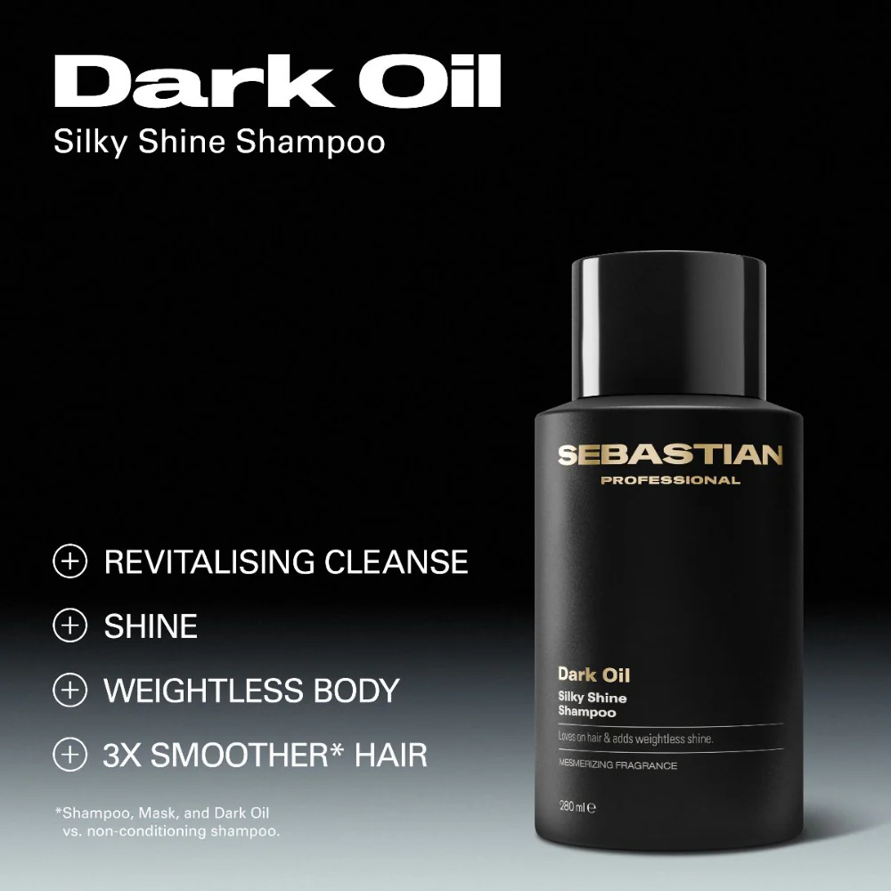 Sebastian Professional Dark Oil Silky Shine Shampoo 1000ml - Image 2