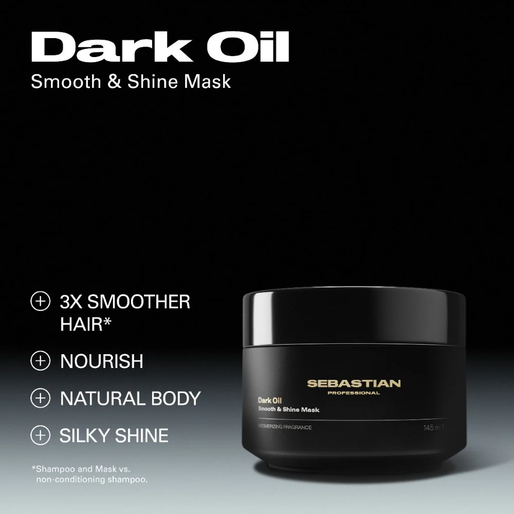 Sebastian Professional Dark Oil Smooth & Shine Hair Mask 500ml - Image 2