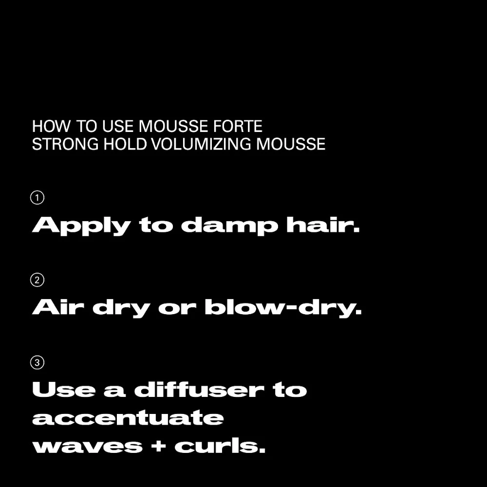 Sebastian Professional Mousse Forte Strong Hold Volumising Mousse 200ml - Image 5