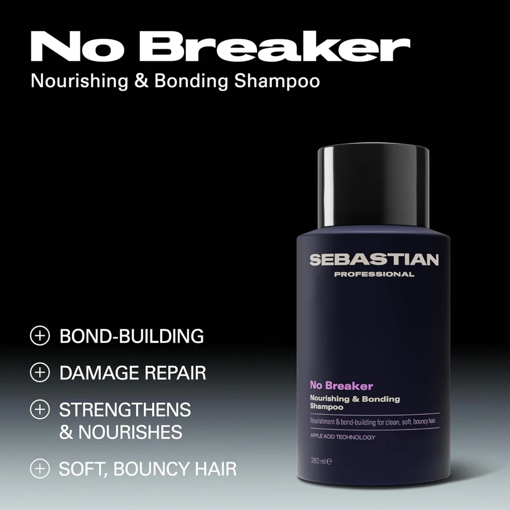 Sebastian Professional No Breaker Nourishing & Bonding Shampoo 280ml & No Breaker Bonding Melting Hair Mask 145ml Twin - Image 4