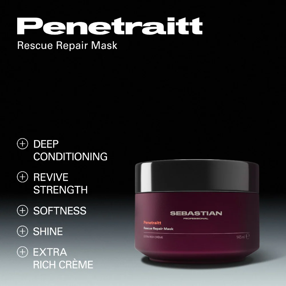 Sebastian Professional Penetraitt Rescue Repair Hair Mask 145ml - Image 2
