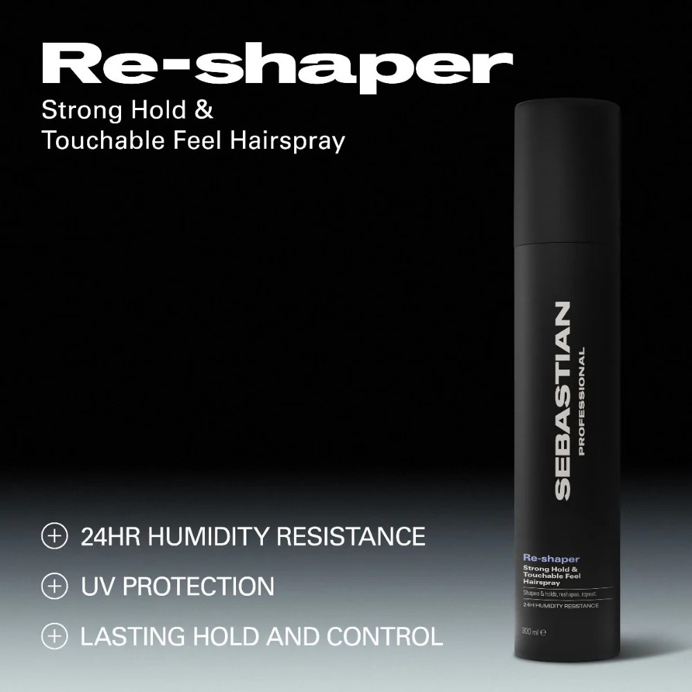 Sebastian Professional Reshaper Strong Hold & Touchable Feel Hairspray 300ml - Image 3
