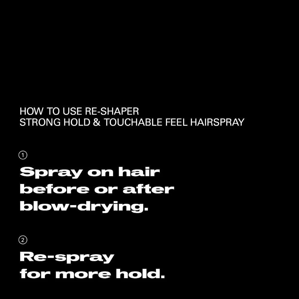 Sebastian Professional Reshaper Strong Hold & Touchable Feel Hairspray 300ml - Image 5