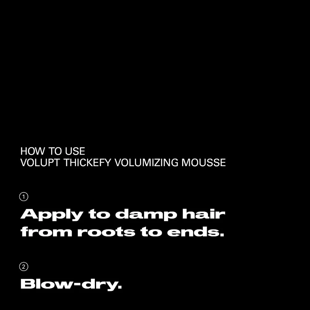 Sebastian Professional Volupt Thickefy Volumising Mousse 190ml - Image 5