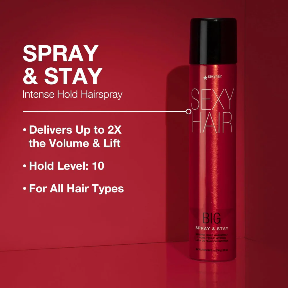 Sexy Hair Big Spray & Stay Intense Hold Hairspray 300ml - Image 2