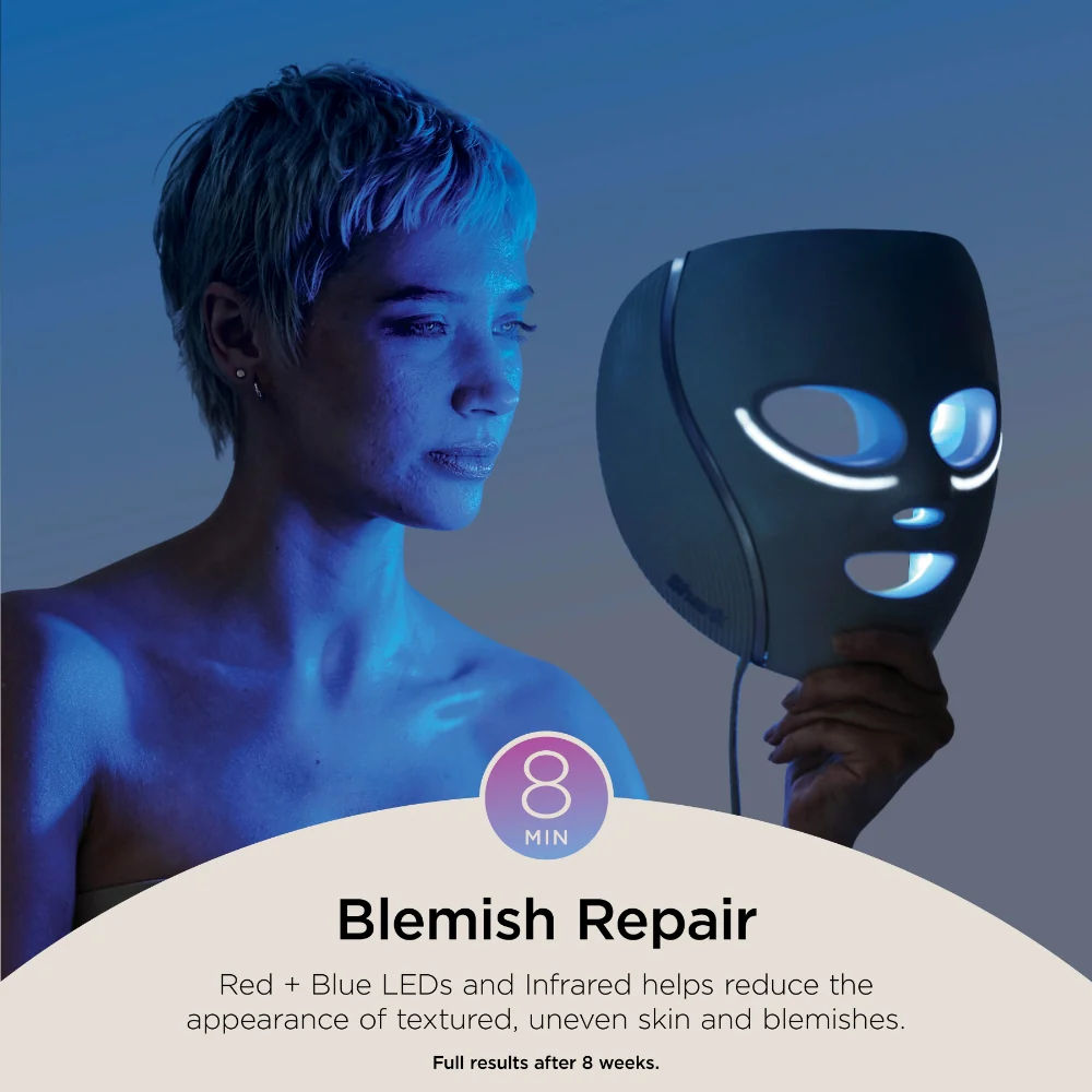 Shark Beauty CryoGlow Under-Eye Cooling & LED Anti-Ageing & Blemish Repair Mask Blue Frost - Image 4