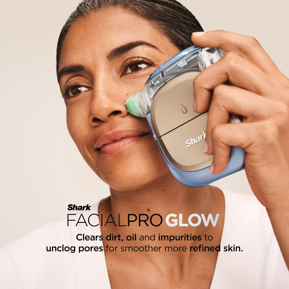 Shark Beauty FacialPro Glow Glow-Boosting At-Home Facial System Spa Blue - Image 2