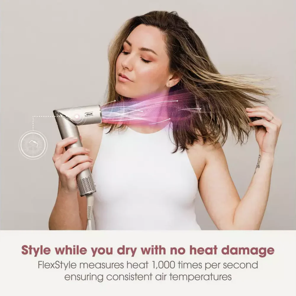 Shark Beauty FlexStyle 5-In-1 Air Styler & Hair Dryer with Storage Case Stone - Image 8